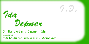 ida depner business card